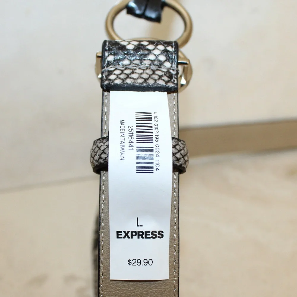 Express snake print belt (women’s L) (NWT) - Picture 5 of 7